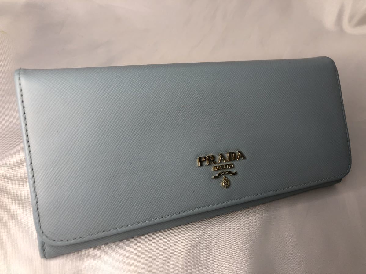 超美品PRADA プラダ 長財布 ダブルホック　LAGO_画像1