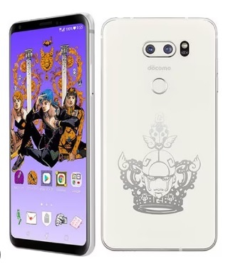 ◆未使用or新品同様 LG 防水/防塵/フルセグTV スマホ ジョジョの奇妙な冒険 JOJO L-02K 30周年記念コラボレーションモデル スマートフォン_イメージ画像