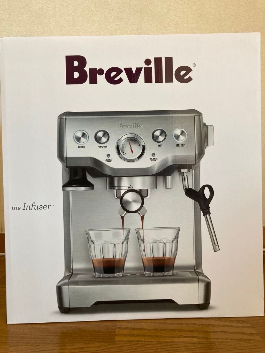 ☆新品未開封/送料込☆Breville ブレビル エスプレッソマシン コーヒーメーカー シルバー系 BES840XL バリスタ