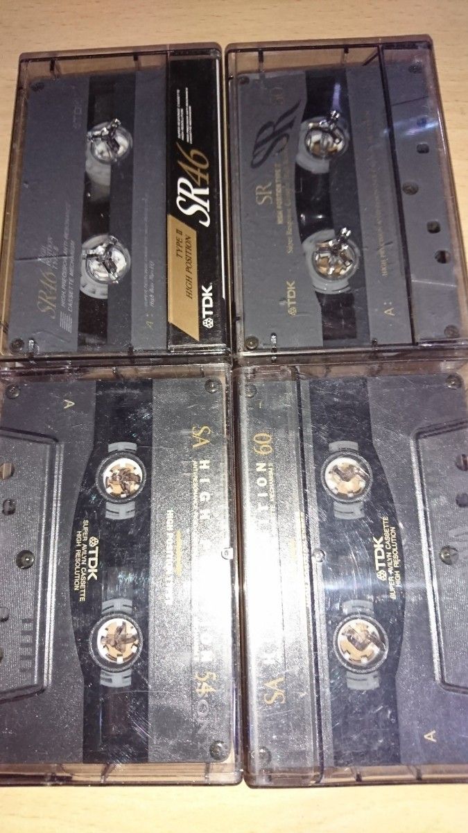 カセットテープ  TDK ジャンク品 ４本