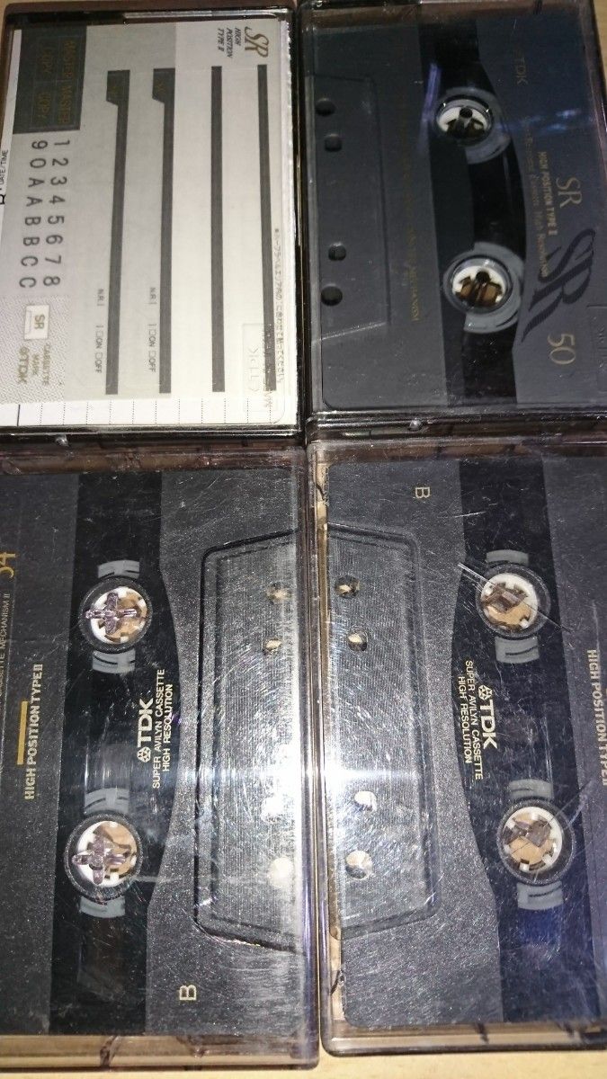 カセットテープ  TDK ジャンク品 ４本