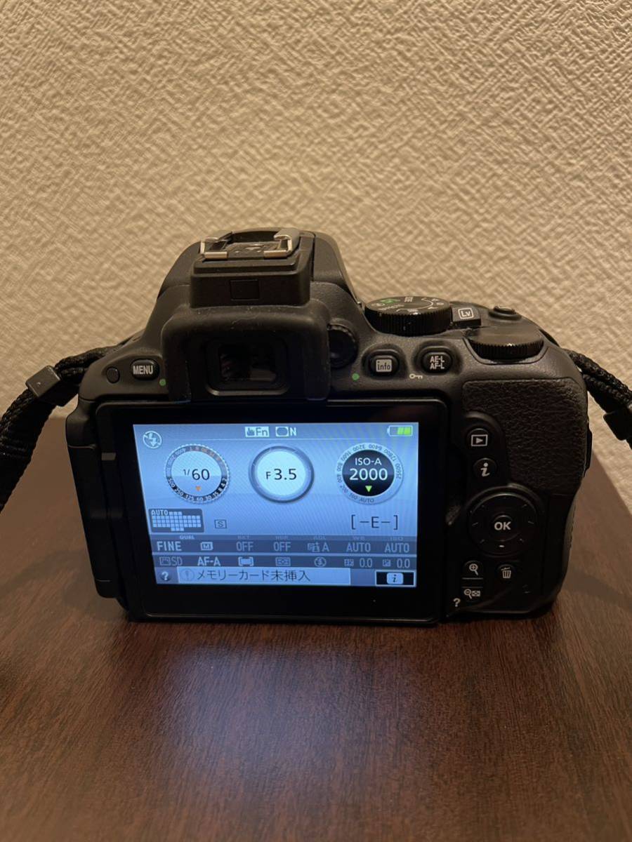 激安ブランド Nikon ニコン デジタル一眼レフカメラ D5500 18-55 VRII kitレンズキット BLACK カバン付き