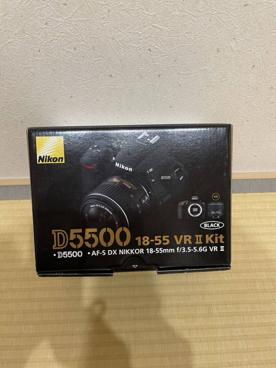 激安ブランド Nikon ニコン デジタル一眼レフカメラ D5500 18-55 VRII kitレンズキット BLACK カバン付き