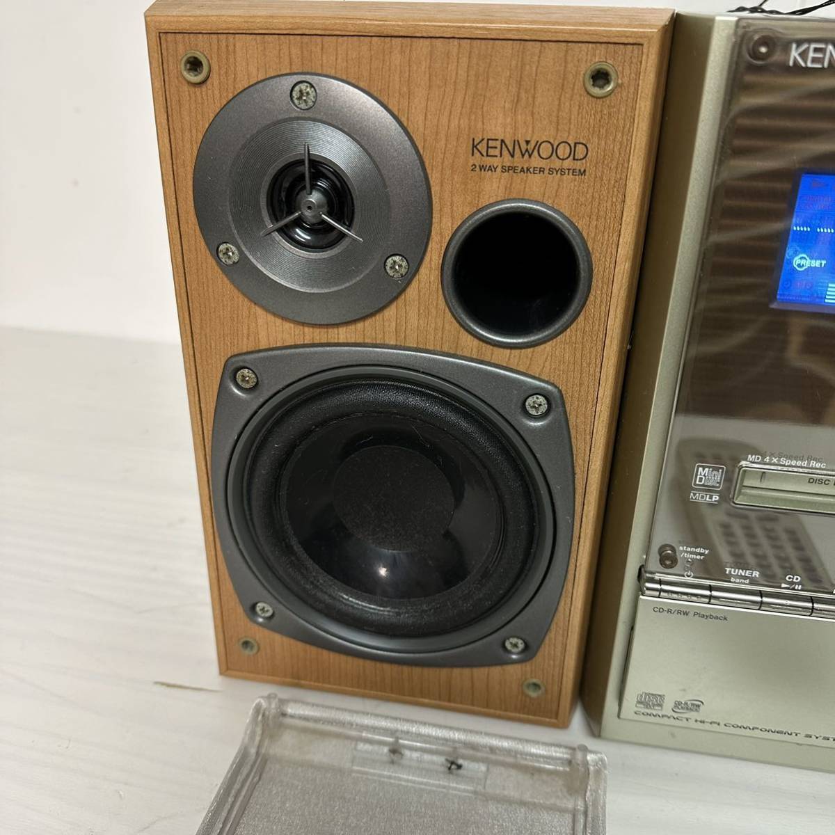 H116★ KENWOOD ケンウッド RXD-SL3MD CD・MD・カセットミニコンポ　アンテナ　リモコン付_画像4