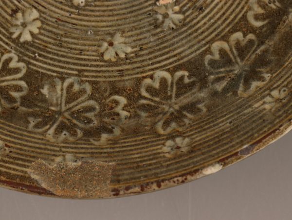 古美術 朝鮮古陶磁器 李朝 三島 皿 仕覆 時代物 極上品 初だし品 C4187_画像6