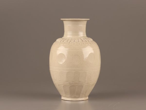 ＼半額SALE／ 中国古玩 C4375 初だし品 極上品 時代物 花瓶 白磁 定窯 宋代 唐物 宋