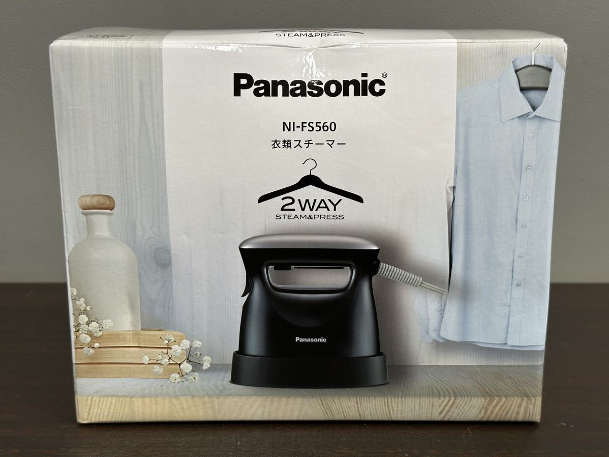 未使用品 Panasonic パナソニック NI-FS560-K 衣類スチーマー ブラック_画像1