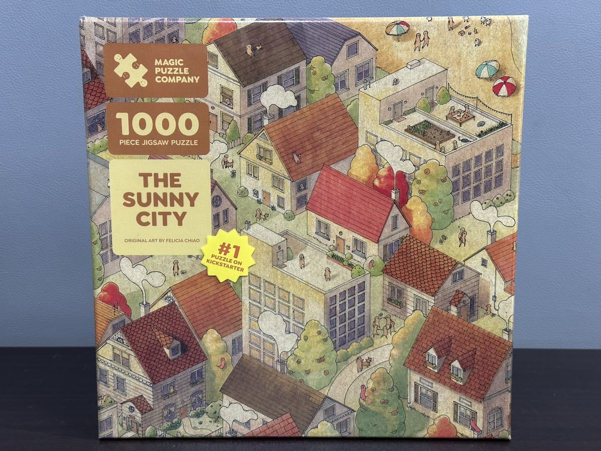 未開封品 THE SUNNY CITY マジックパズル 1000ピース ザ サニー シティー 仕掛け ジグソーパズル