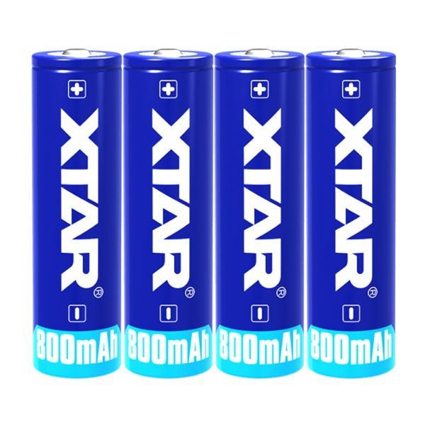 * new goods XTAR high capacity lithium ion battery 14500 800mAh 3.7V rechargeable battery 4 pcs set rechargeable battery special case attaching Li-ion protection circuit attaching manufacturer guarantee attaching!*