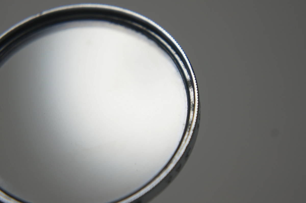 [40.5mm] マツダ SL39.3 銀枠UVカットフィルター [F3028]_外周側全体的にカビ除去跡のようなもの有