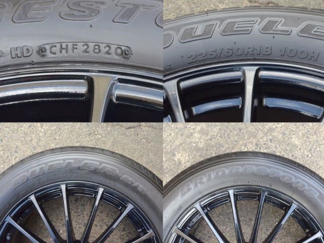 18インチ エコフォルム CRS101 18X7.0J PCD 114.3 5穴 +38 ブリヂストン デューラH/L 225/60R18 2020年製タイヤ付き CX-5 RAV4 デリカD:5等_画像10