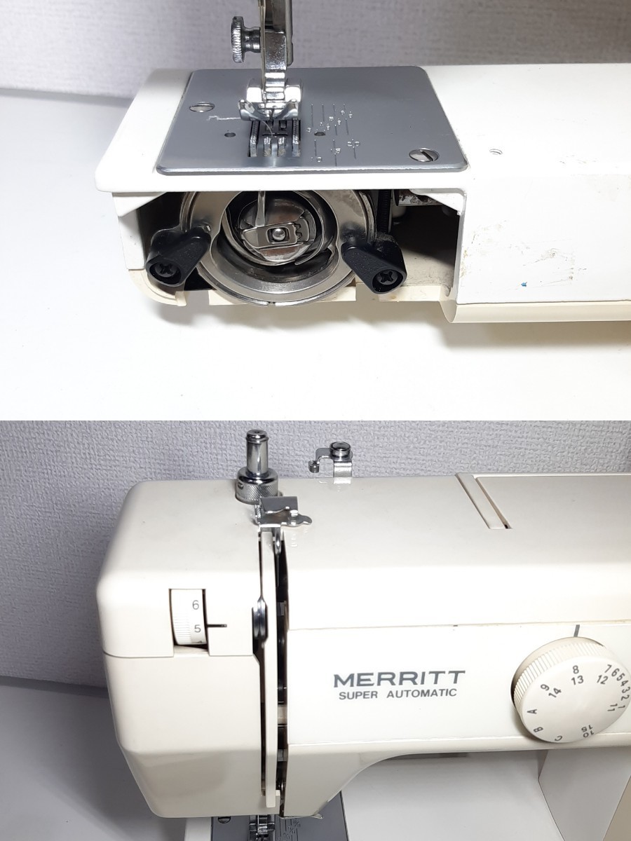 MERRITT シンガーミシン メリット 電動ミシン SR-120B レトロ 動作品_画像4