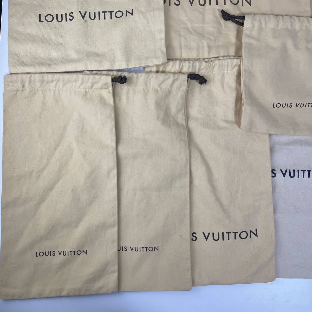 1円〜 まとめ売り 9点 LOUIS VUITTON ルイヴィトン 保存袋 布袋 保護袋 収納袋 ブランド シューズ用 小物用 等_画像4