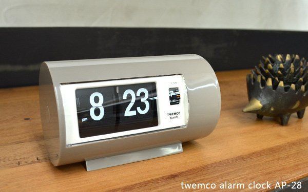 IZ46540S★Twemco Alarm Clock #AP-28 “Gray” グレー 置き時計 クロック インダストリアル アラーム 目覚まし時計 時計_画像2