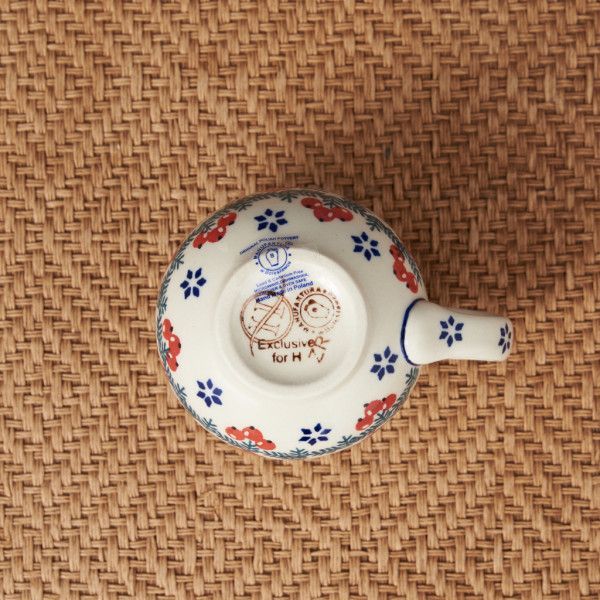 IZ55683S* Poe lishupota Lee mug small bird floral print mug Poland tableware hand made ceramics Manufakturamanyu fact ula