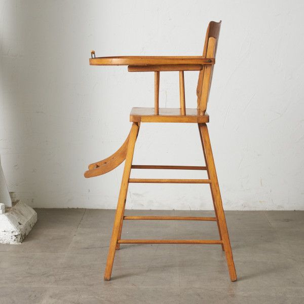 IZ77759F* antique baby chair child chair child chair wooden high chair dining chair display furniture objet d'art period thing 