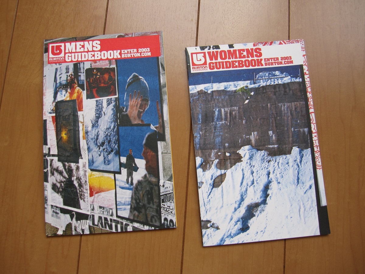 送料無料 ☆ バートン 2003年版 カタログ MENS WOMENS セットで ☆ BURTON GUIDE BOOK_画像1