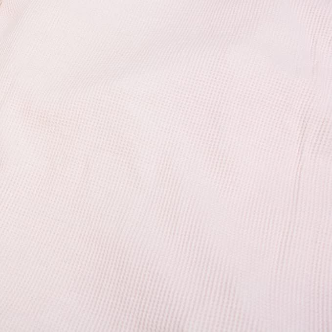 【送料無料】サーマル ワッフル クルーネック ロンT ピンク/L 長袖 コットン 無地 ワッフル素材 丸首 Tシャツ ストリート シンプル 在宅の画像6