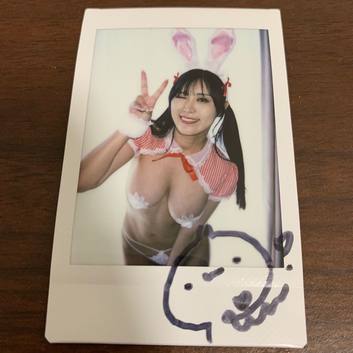 天音りさ 大きいことはいいことだ 直筆サイン入りチェキ gの画像1