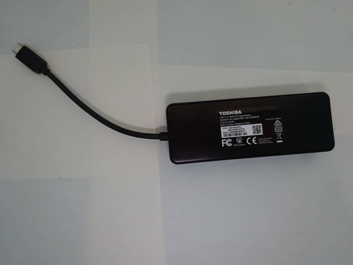 TOSHIBA MODEL:PA5272U-2PRP ポート拡張アダプタ USB Type-C USB Type-Cアダプター 対応ポート】HDMI,USB3.0,RGB,有線LAN MACに使用可 #1_MODEL:PA5272U-2PRP ポート拡張アダプタ