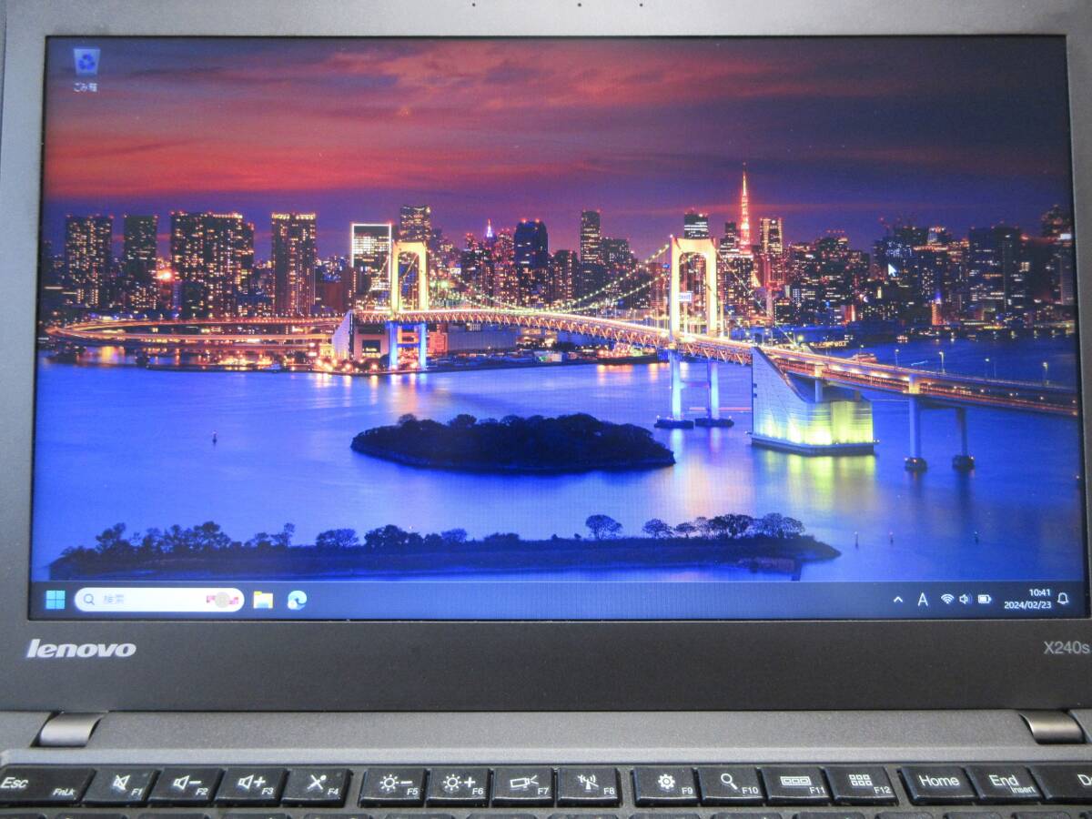 【中古】Lenovo Thinkpad X240S 20AK-A028JP i5-4200U 4GB(PC3L)/120GB(SATA SSD) Windows11Pro_画像2
