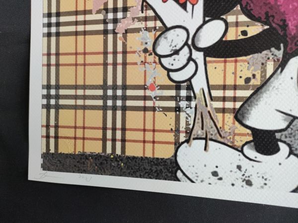 世界限定100枚 DEATH NYC アートポスター 04 Banksy バンクシー フラワーボンバー Mickey Mouse ミッキーマウス バーバリー_画像3