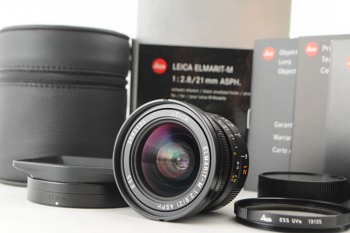 ★新品級！★LEICA ライカ ELMARIT-M 21mm F2.8 E55 付属品完備！ 清潔感あふれる外観！ 動作確認済！ #28-0409