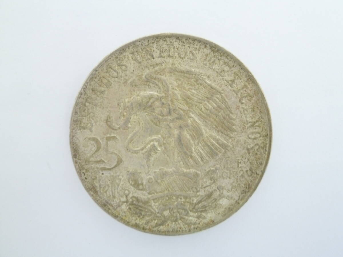 61596◆記念硬貨 メキシコ オリンピック 銀貨 25ペソ 1968年 重量:約22.4g MEXICO OLYMPIC◆_画像2