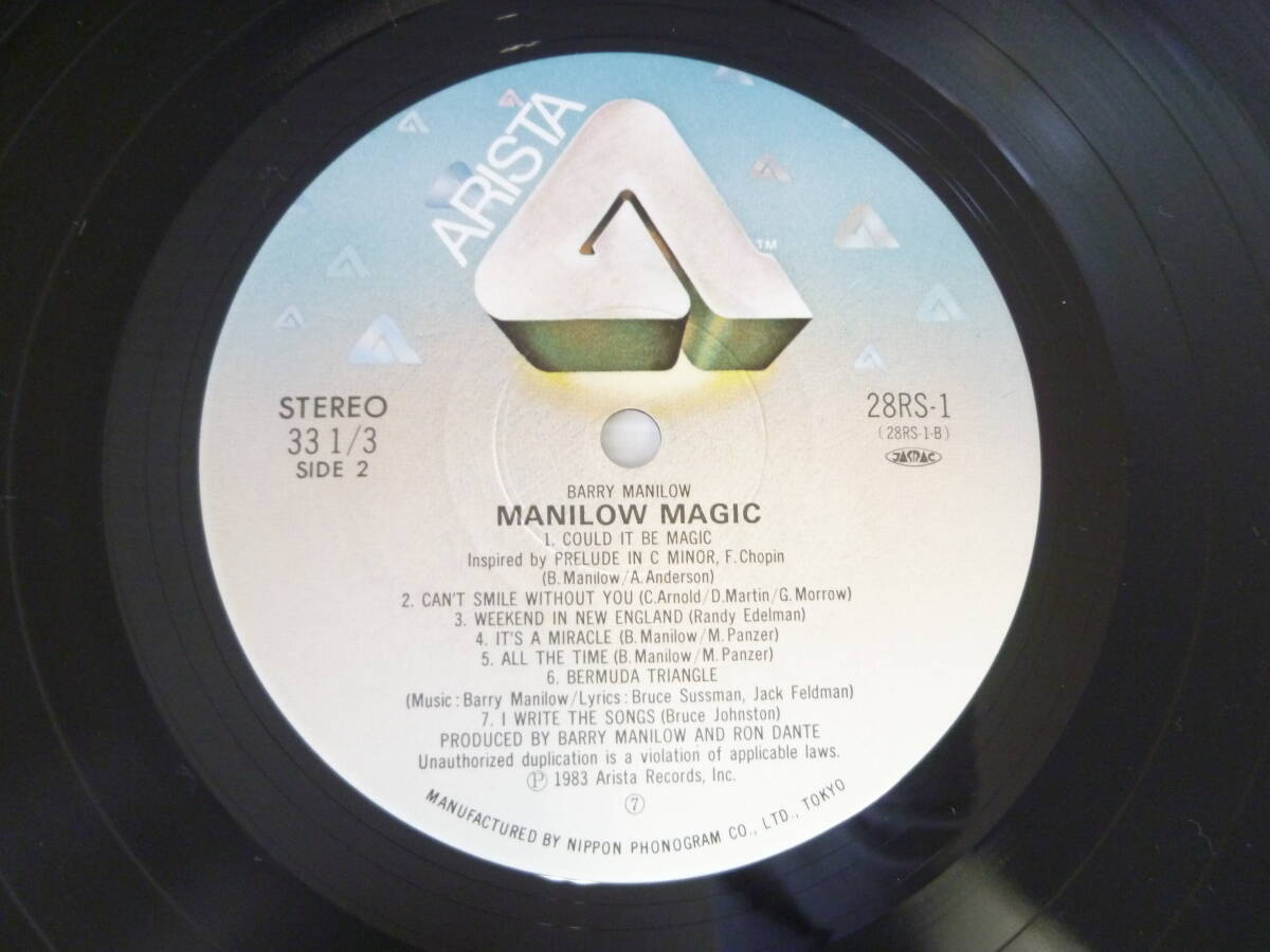 XXX◆LPレコード バリー・マニロウ・ストーリー　BARRY MANILOW/MANILOW MAGIC 帯 歌詞紙 元ケース有◆