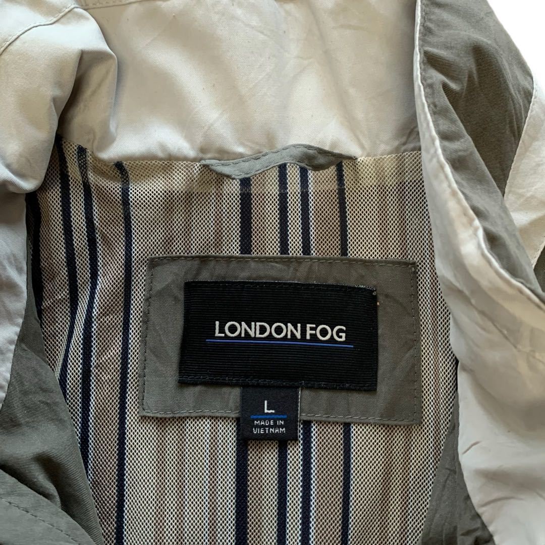 231028BRB100● 2000'S London Fog Nylon Zip Jacket (L) ロンドンフォグ ナイロンジャケット ジップジャケット ブルゾン ジップアップ_画像3