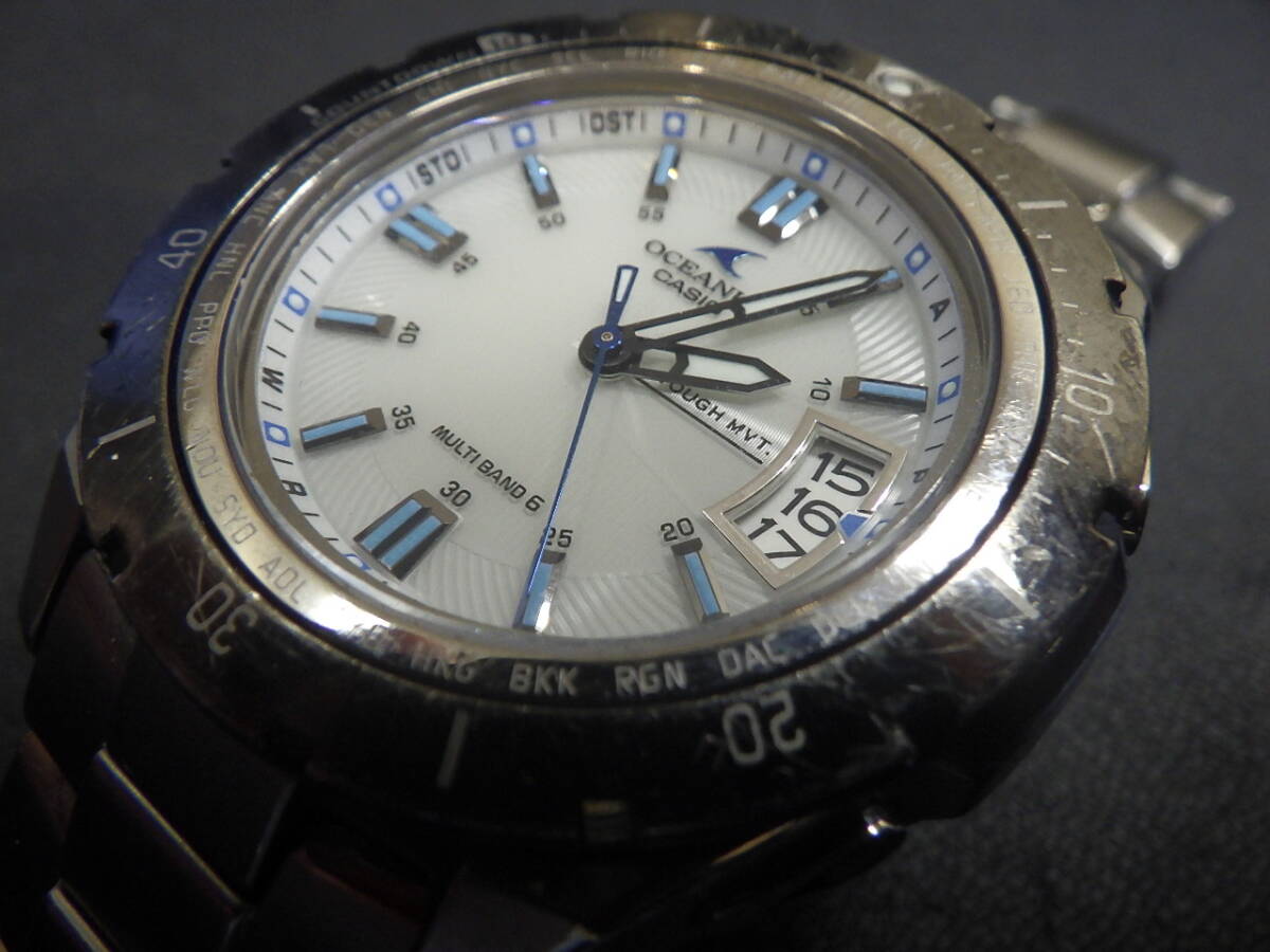 最新人気 CASIO OCEANUS 電波ソーラー腕時計 OCW-P100 メンズ カシオ OCEANUS