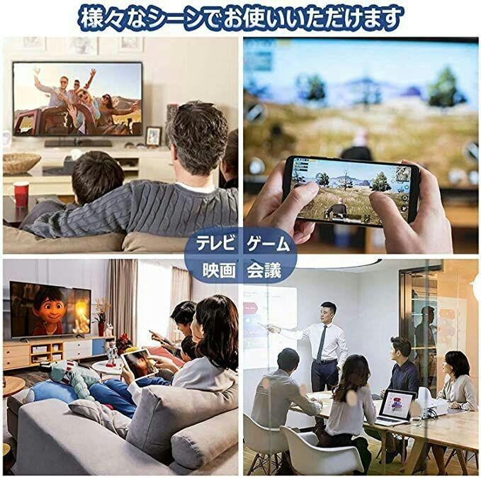 iphone HDMI変換アダプタ★Lightning　iOS15対応　youtube等対応_画像5