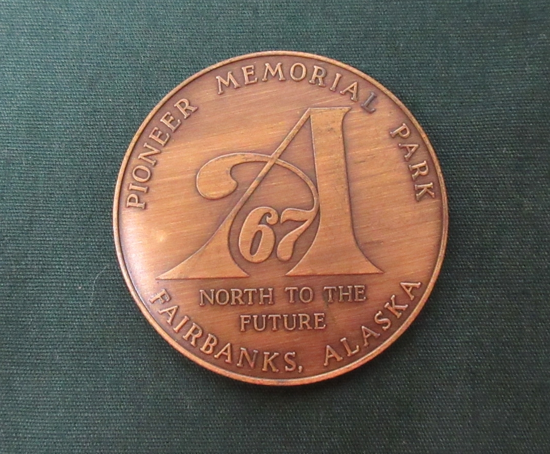 1967年　アラスカ買収100周年記念メダル［パイオニア記念公園］　　Q3_画像1