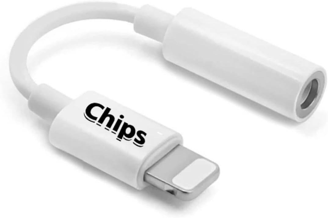 Chips －音質専科－ Lighting 3.5 mmヘッドフォン ジャック アダプター ライトニング イヤホン変換ケーブル iの画像1