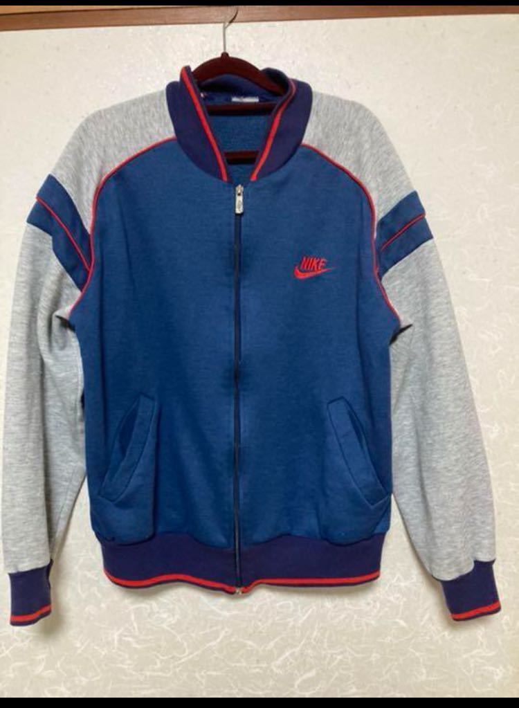 NIKE ナイキ ジャージ ビンテージ 銀タグ SB 90s オレンジタグ トラックジャケット 80s ネイビー USA製 ヴィンテージ 円スタート