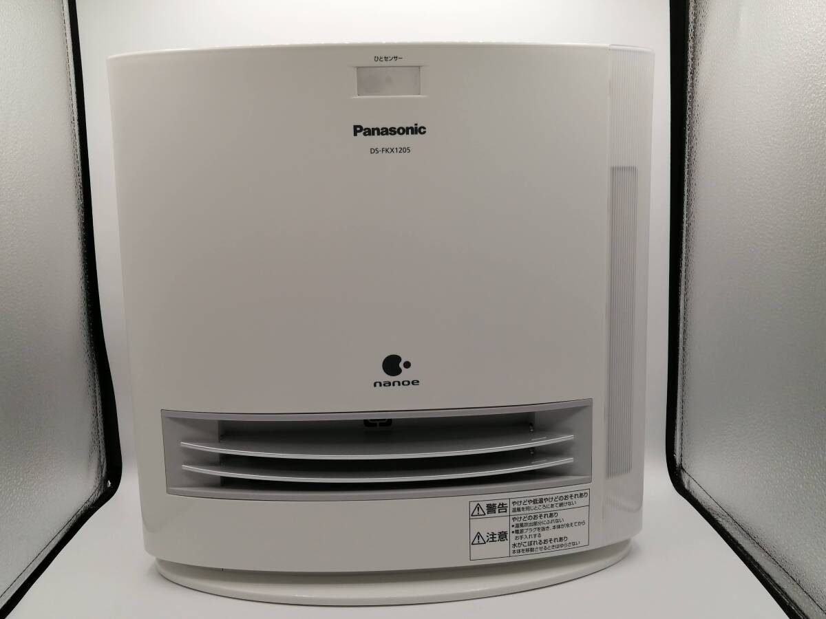 【管⑬】PANASONIC/DS-FKX1205-W/加湿セラミックファンヒーター/パナソニック/2016年製/中古の画像1