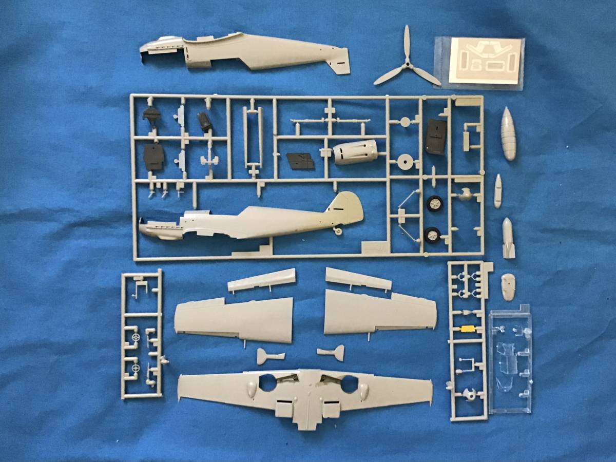 ◆◆即決あり◆送料210円～ 1/48 ハセガワ メッサーシュミット Bf109E-4,E-4/Troop,E-7 エミール ジャンク w/エッチング_画像2