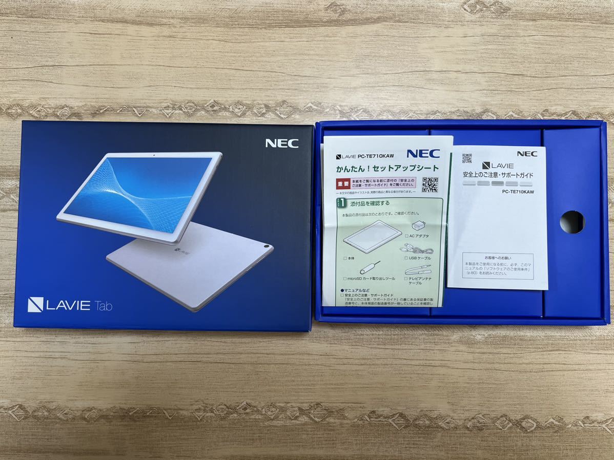 美品 NEC PC-TE710KAW 4GB/64GB WiFi LAVIE Tab E 10FHD1 ホワイト Wi-Fiモデル◇ _画像2