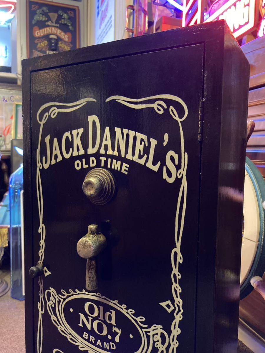  Jack Daniel wooden Vintage rack storage box whisky american miscellaneous goods antique retro bar Dyna - garage goods 