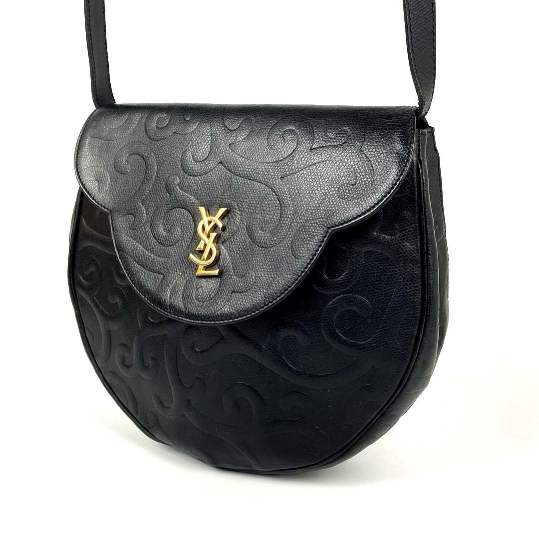 【激レア・極美品】 イヴサンローラン カサンドラ 唐草模様 ショルダーバッグ 美品 Yves Saint Laurent イヴサンローラン ショルダーバッグ