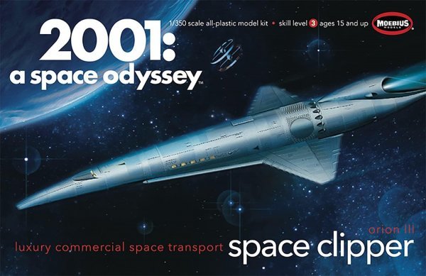 【定額】メビウス 2001年宇宙の旅 1/350　オリオン号 スペースクリッパー向け　デカール 高品質シルクスクリーン印刷_このキットに使用できます。