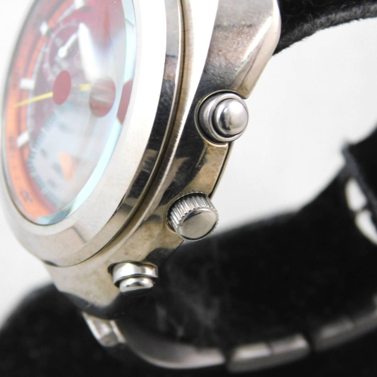 稼働〇 セイコー ALBA V657-6030 クロノグラフ メンズ 腕時計 クオーツ SEIKO_画像4