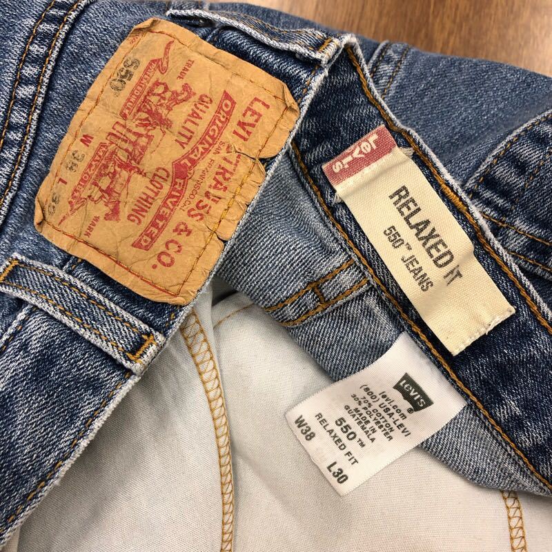 【FB087】Levi's 550 W38 L30 ジーンズ ジーパン デニムパンツ メンズブランド古着 リーバイス550 送料無料_画像6