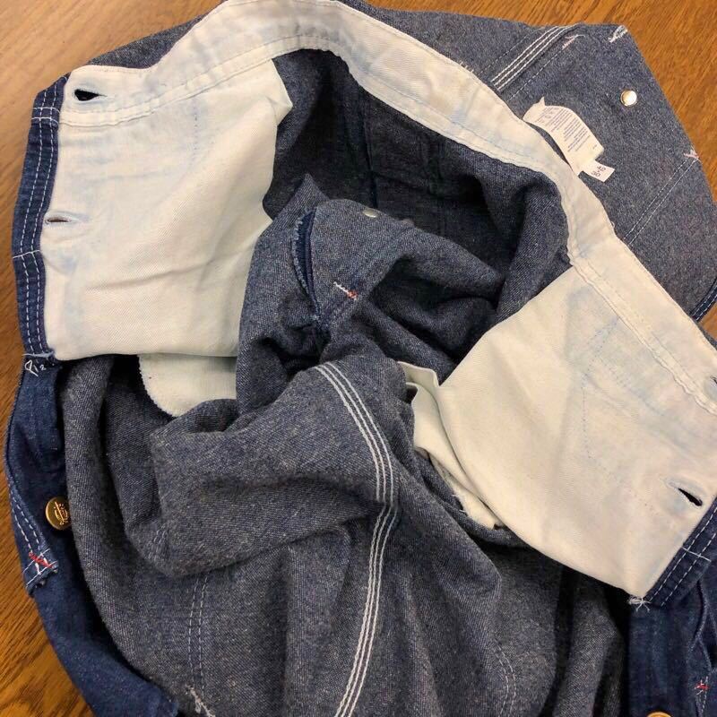 [FB123]USA made Dickies W42 L30 large size big size overall Denim men's brand old clothes Dickies free shipping 