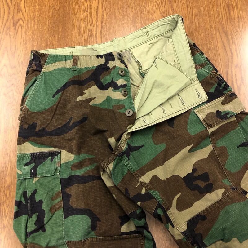 【FB186】米軍実物 米陸軍 90s US ARMY BDU M-Sサイズ カーゴパンツ ウッドランドカモ 迷彩 カモフラ ミリタリーパンツ USA 古着 送料無料_画像4