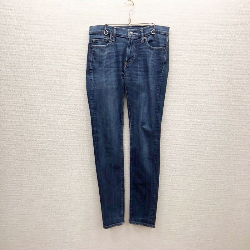 【FB408】Abercrombie&Fitch W30 L32 色落ち加工 ジーンズ ジーパン デニムパンツ ストレッチ生地 メンズブランド古着 アバクロ 送料無料_画像2