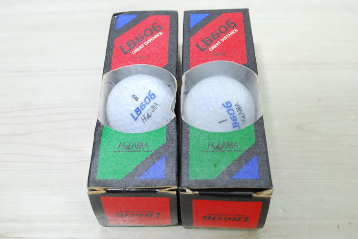 未使用 HONMA LB606　6個・DUNLOP MAXFLI 9個 DDH 9個 合計2ダース／検索用 ゴルフ【02156】_画像2