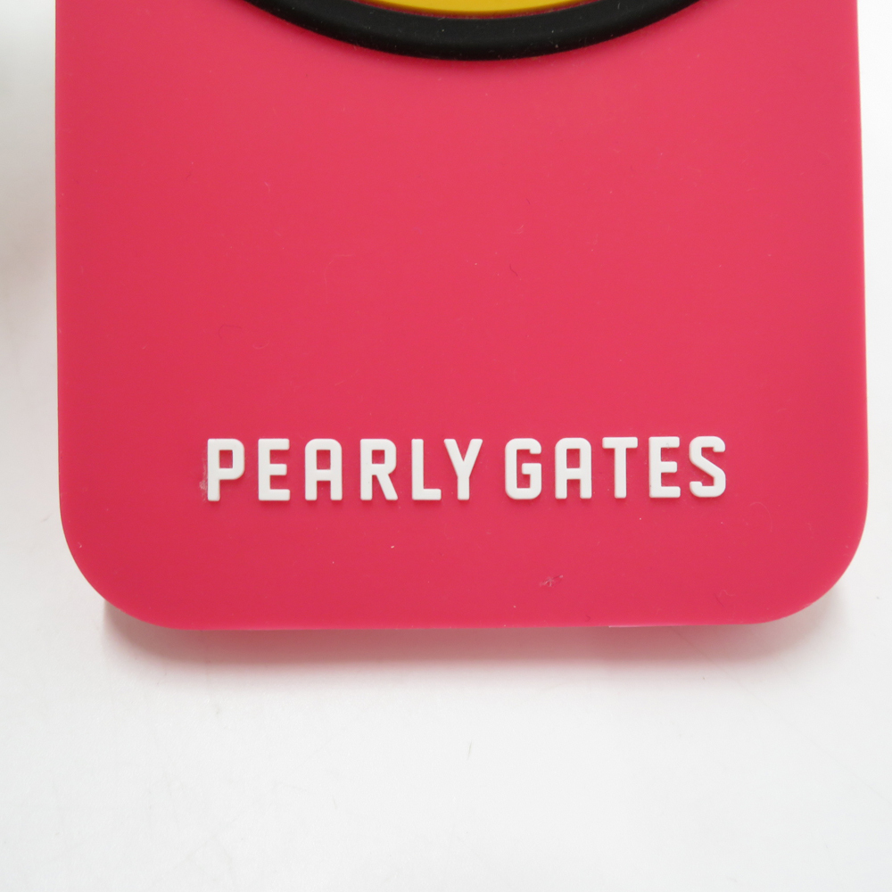 PEARLY GATES パーリーゲイツ iPhone(Plusシリーズ兼用) スマホケース ニコちゃん ピンク系 [240001881807] ゴルフウェア_画像4