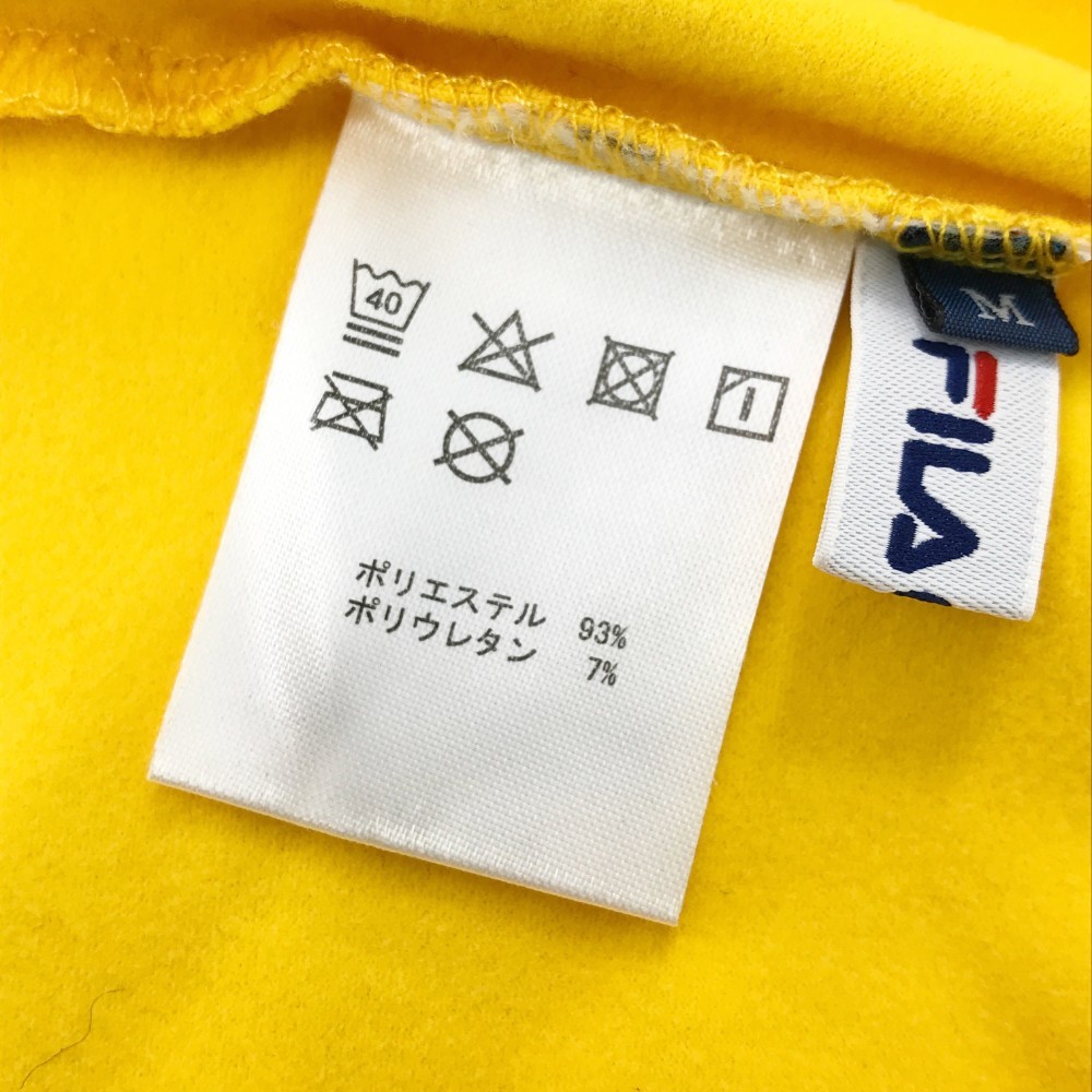 FILA GOLF フィラゴルフ 裏起毛 ハイネック 長袖Tシャツ イエロー系 M [240001913056] ゴルフウェア レディース_画像6