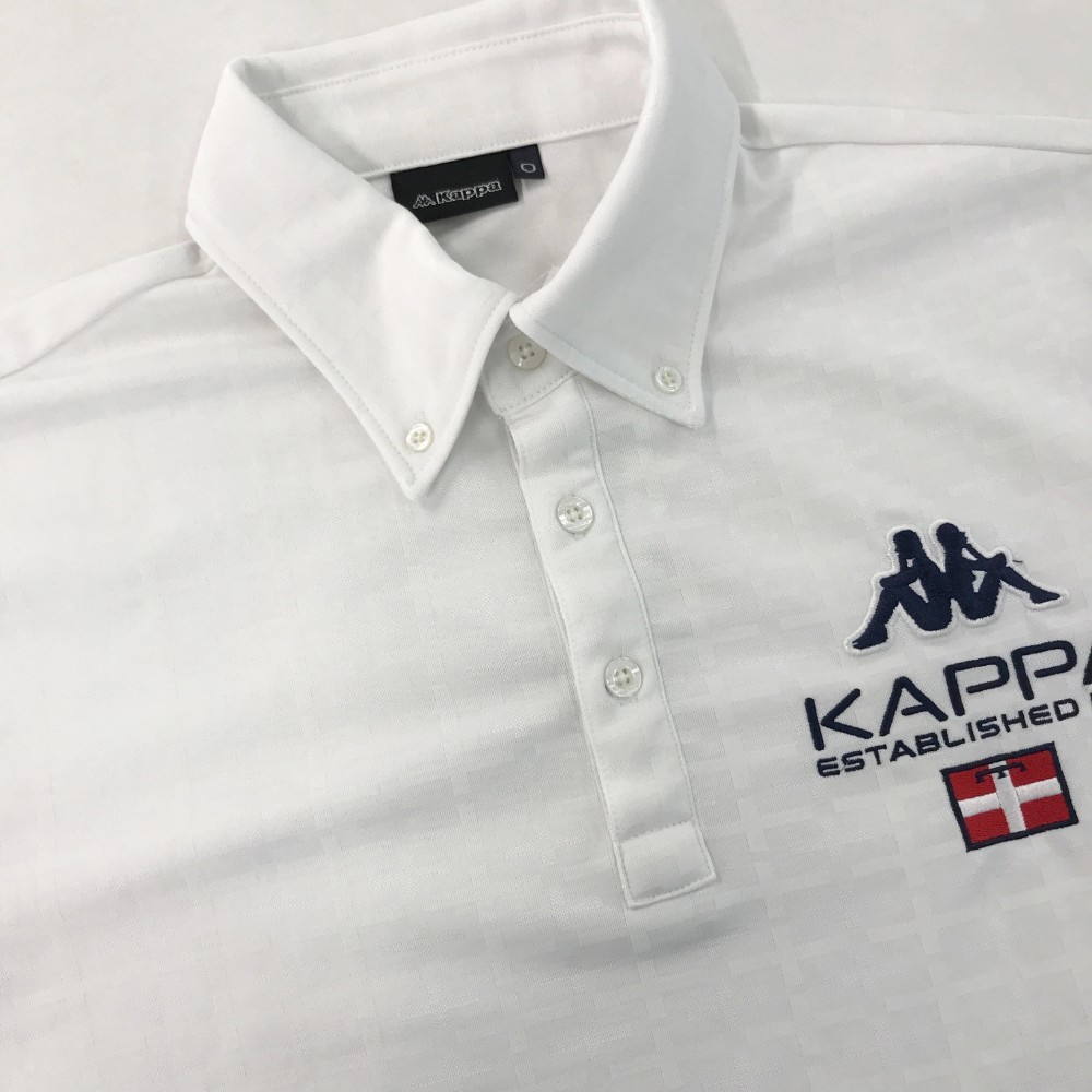 KAPPA GOLF カッパゴルフ 半袖ポロシャツ 総柄 ホワイト系 O [240001916519] ゴルフウェア メンズ_画像3